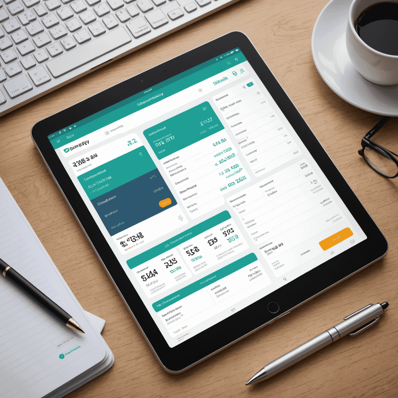 A digital interface showing a user-friendly online bill pay dashboard with various payment options and a calendar for scheduling payments